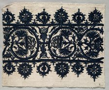 Fragment of a Skirt Border, 1700s. Creator: Unknown.