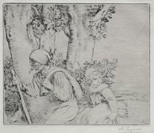 Return from the Field (Le Retour des Champs-2nd Plate). Creator: Alphonse Legros (French, 1837-1911).