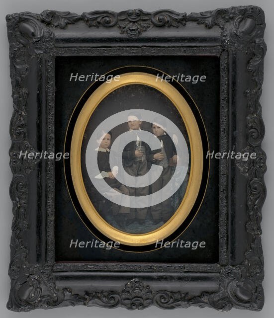 Untitled (Portrait of Three Boys), 1865. Creator: Unknown.