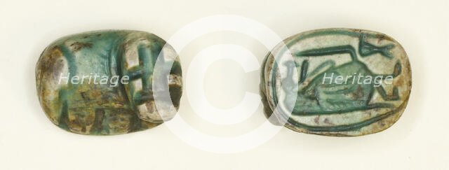 Scaraboid: Hippopotamus, Egypt, New Kingdom, Dynasties 18-20 (about 1550-1069 BCE). Creator: Unknown.