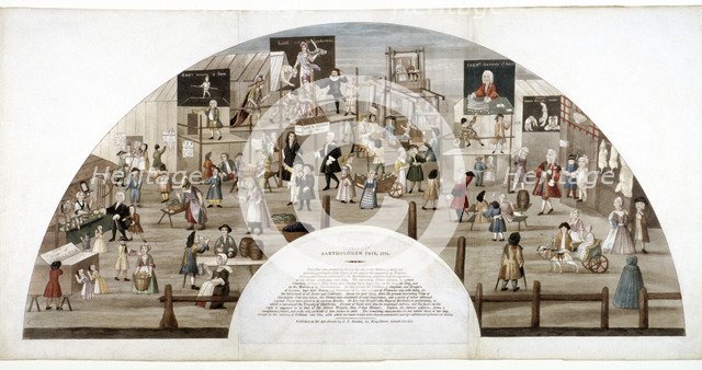 Bartholomew Fair, West Smithfield, London, c1825. Artist: Anon