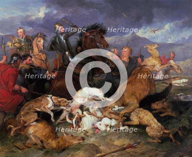 The Hunting of Chevy Chase, 1826. Creator: Edwin Henry Landseer.
