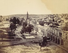 Jerusalem, Court of the Mosque of Omar, 1857. Creator: John Anthony.