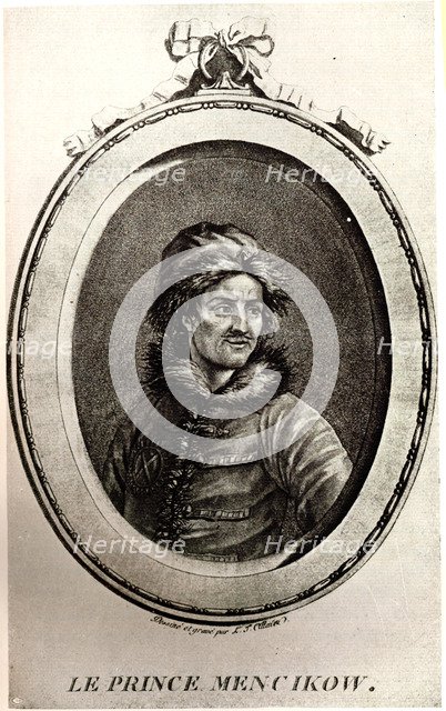 Portrait of Prince Alexander Danilovich Menshikov (1673-1729). Artist: Anonymous  