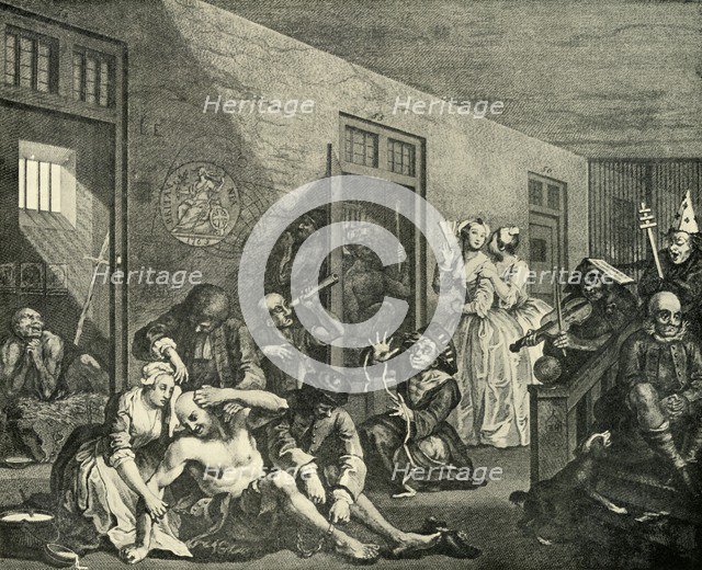 'Treatment of the Insane', 1733, (1925). Creator: William Hogarth.