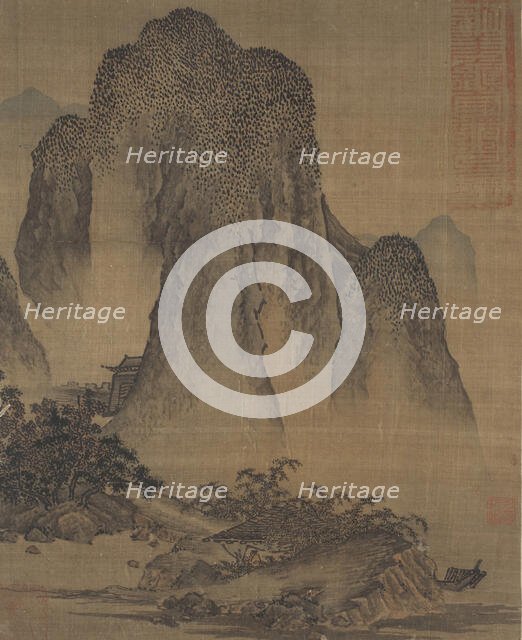 Landscape in the Style of Fan Kuan (image 1 of 2), Late Yuan or early Ming dynasty, 14th-15th cent.. Creator: Anon.