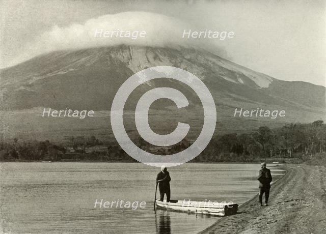'Fuji from "Three-Days-Moon Lake', 1910. Creator: Herbert Ponting.