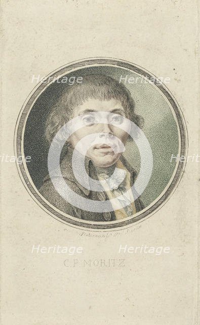 Portrait of Karl Philipp Moritz (1756-1793) , 1795. Creator: Sintzenich, Heinrich (1752-1812).