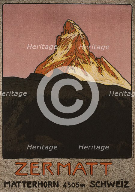 Zermatt, 1908. Artist: Cardinaux, Emil (1877-1936)