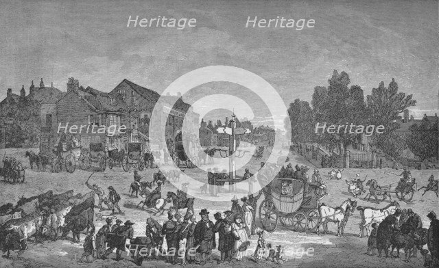 'The Old Elephant and Castle Inn', c1785, (1912). Artist: Unknown.
