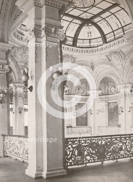 'National Library: a corner of the gallery overlooking the public reading hall', 1914. Artist: Unknown.