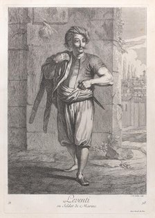 Leventi, ou Soldat de Marine, 1714-15. Creator: Unknown.