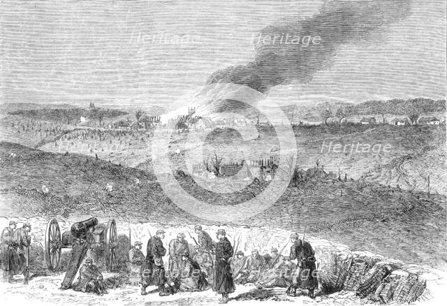 The War in Denmark: Repulse of the Prussians on March 28, viewed from the Danish Redoubts..., 1864. Creator: Unknown.