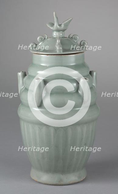 Five-Spouted Vase with Cover, 1000s-1100s. Creator: Unknown.