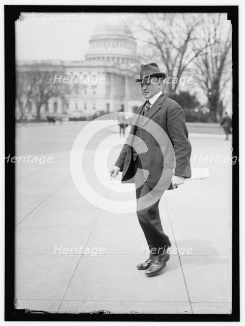 John Jefferson Whitacre, Member of Congress, between 1913 and 1917. Creator: Harris & Ewing.