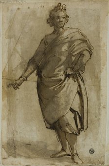 Standing Male Figure, c.1600. Creator: Jacopo Chimenti.