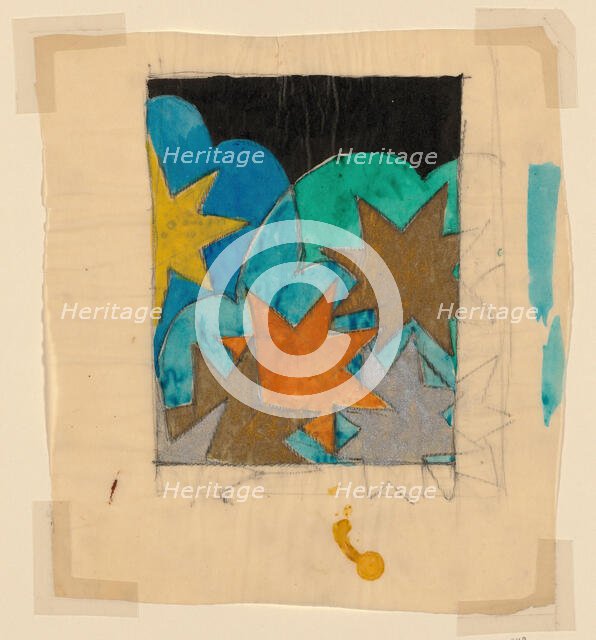 Design for a Textile or Wallpaper, Austria. Creator: Unknown.