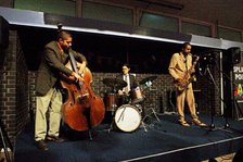 Xhosa Cole Trio, Splash Point Jazz Club, Fishermen’s Club, Eastbourne, East Sussex, 26 Apr 2023. Creator: Brian O'Connor.
