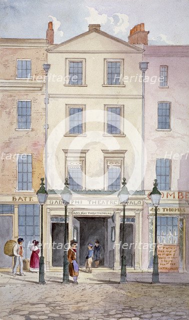 View of the Adelphi Theatre, Strand, Westminster, London, c1830. Artist: Anon