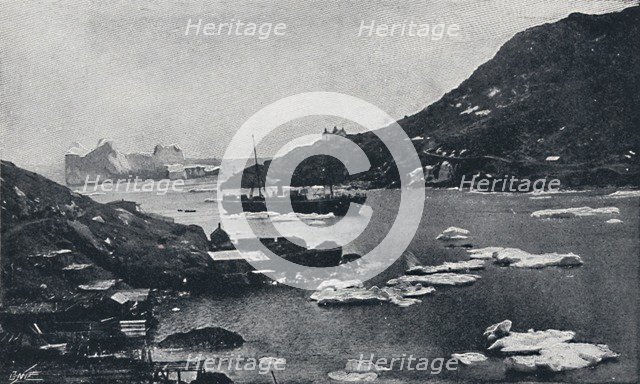 'Icebergs in St. John's Harbour', 1924. Artist: Unknown.