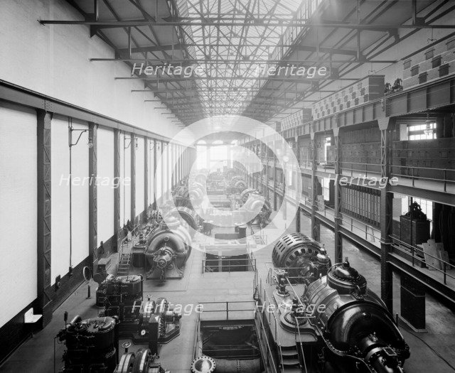 London Transport Generating Station, Lots Road, Chelsea, London, 1905. Artist: Bedford Lemere and Company