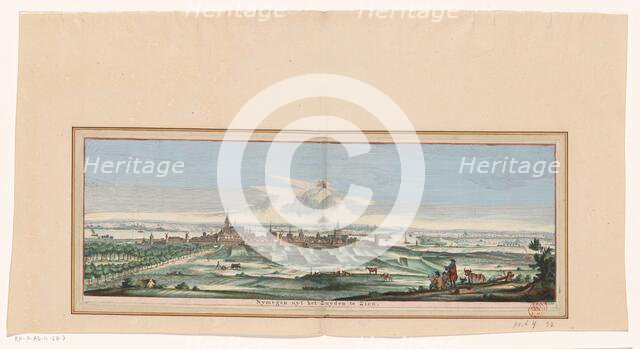View of Nijmegen from the South, 1738. Creator: Jan de Ruyter.