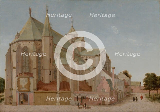 The Mariaplaats with the Mariakerk in Utrecht. Creator: Pieter Jansz Saenredam.