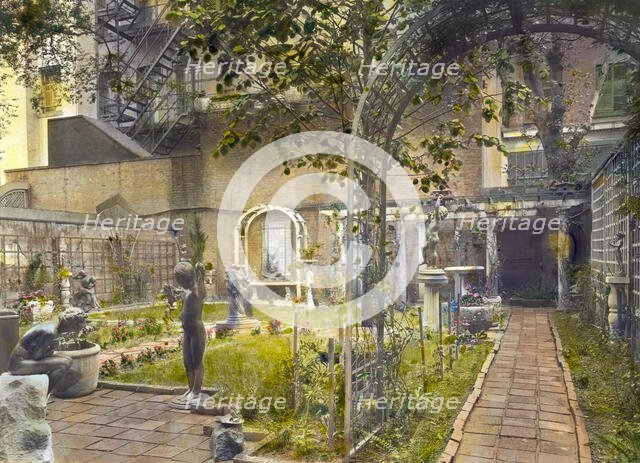 The Touchstone Garden, New York, New York, 1919. Creator: Frances Benjamin Johnston.