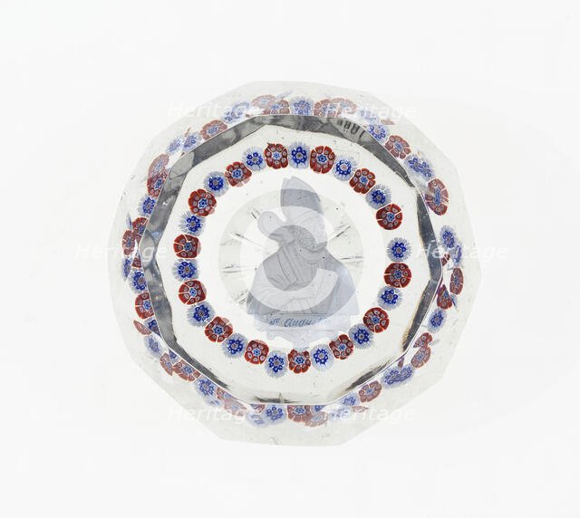 Paperweight, Baccarat, Mid 19th century. Creator: Baccarat Glasshouse.