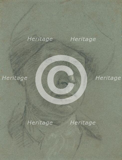 Self-Portrait Wearing a Cloth Hat, about 1730-1735. Creator: Jonathan Richardson the Elder.