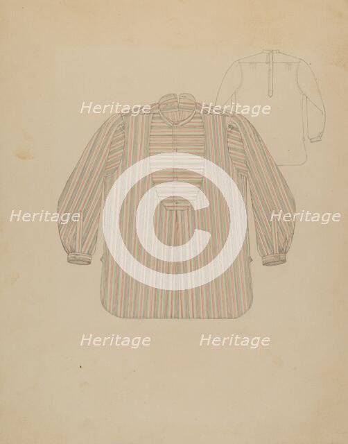 Man's Shirt, c. 1937. Creator: Henry De Wolfe.