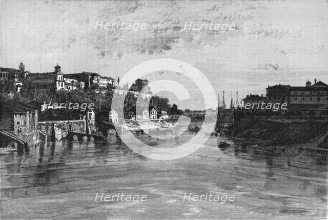 'Mount Aventino; Rome and United Italy',1875. Creator: Unknown.