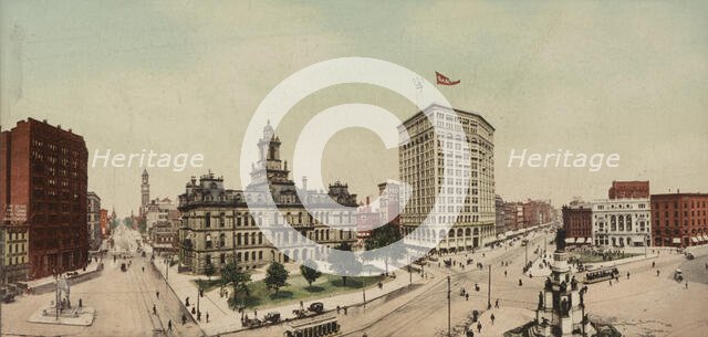 Panorama of Campus Martius, Detroit, Michigan, ca 1900. Creator: Unknown.