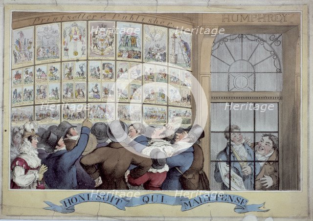'Honi soit qui mal y pense', 1821. Artist: Anon