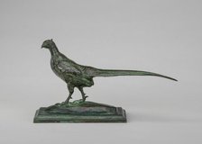 Pheasant, Head to Left, model n.d., cast c. 1845/1874. Creator: Antoine-Louis Barye.