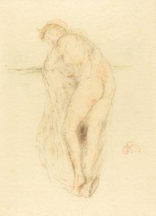 Nude Model, Back View, 1891. Creator: James Abbott McNeill Whistler.