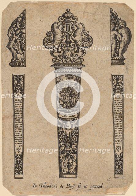 Ornament for Knife Handle. Creator: Theodor de Bry.