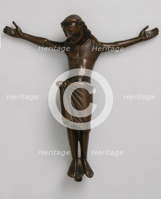 Crucified Christ, Mosan or Rhenish, third quarter 12th century. Creator: Unknown.