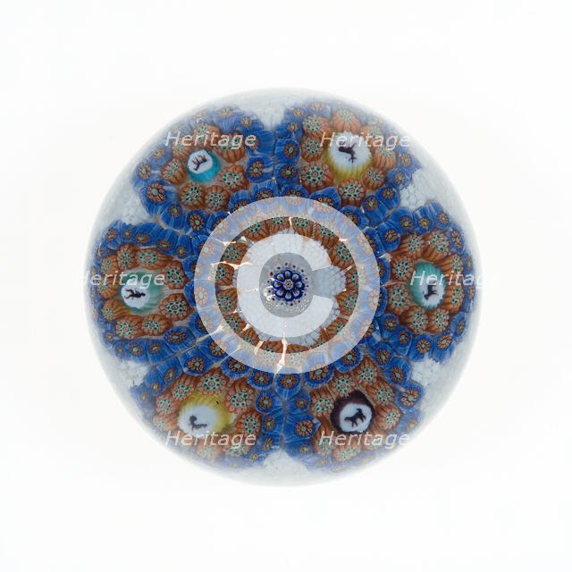 Paperweight, Lunéville, c. 1846-55. Creator: Baccarat Glasshouse.