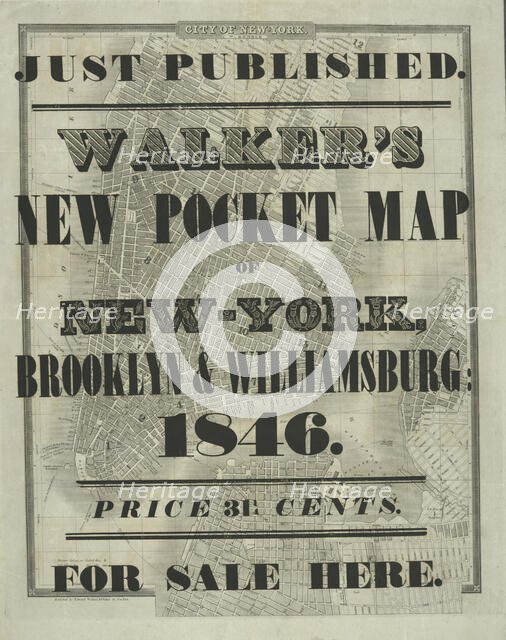 City of New-York, c1846. Creator: William Kemble.