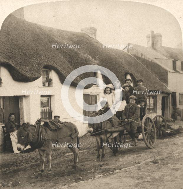 'Picturesque Life and Customs of an Irish Village, Ireland', 1901.  Creator: Works and Sun Sculpture Studios.