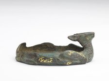 Deer-shaped ornament (fragment), Han dynasty, 206 BCE-220 CE. Creator: Unknown.