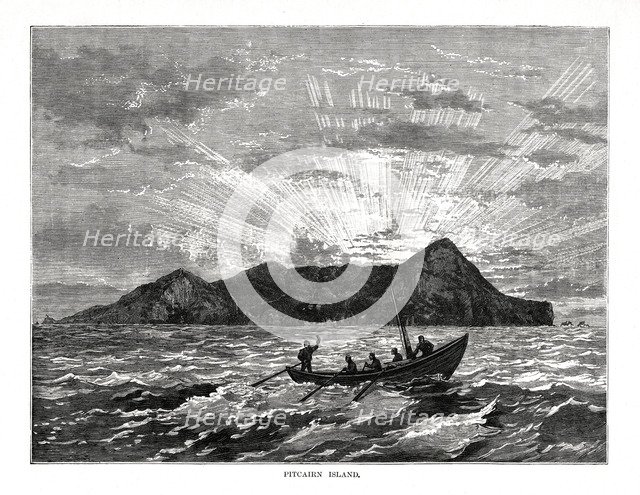 Pitcairn Island, Pacific Ocean, 1877. Artist: Unknown