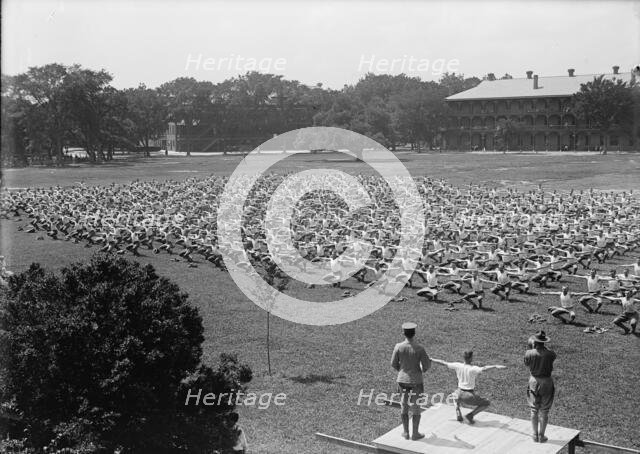 Military Training, 1917 or 1918. Creator: Harris & Ewing.