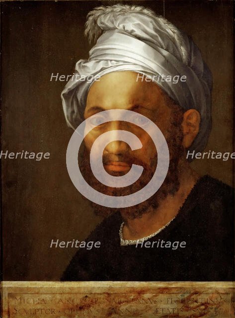 Portrait of Michelangelo Buonarroti, ca 1522. Creator: Bandinelli, Baccio (1493-1560).