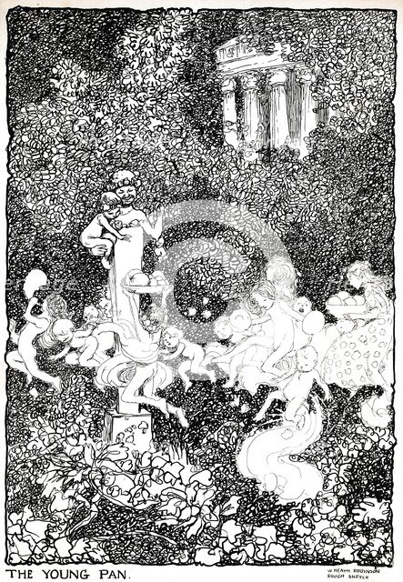 'The Young Pan - Stage One', c1920. Artist: W Heath Robinson.