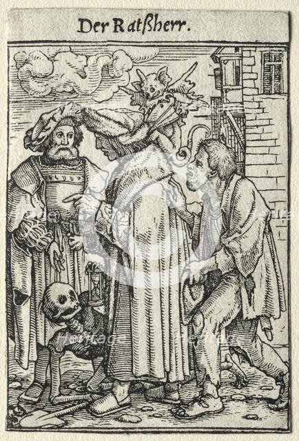 Dance of Death: The Councillor. Creator: Hans Holbein (German, 1497/98-1543).