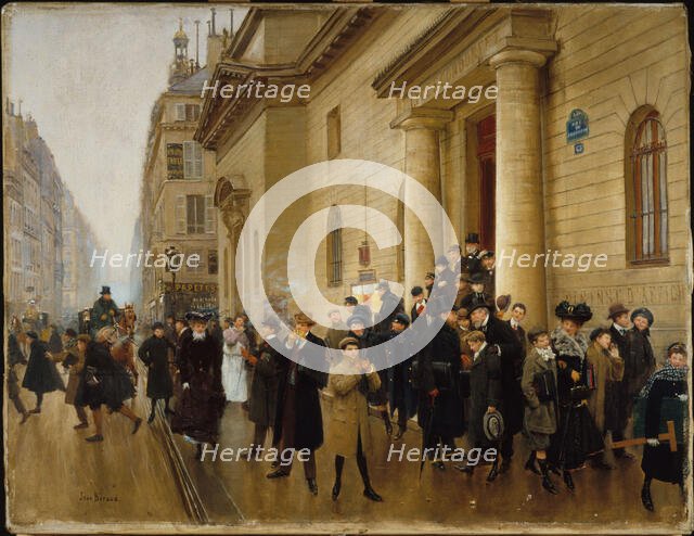 Leaving the Lycee Condorcet, c1903. Creator: Jean Beraud.