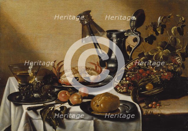 Still Life with Crab and Fruit. Creator: Unknown.