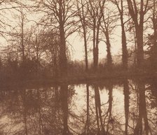 Winter Trees, Reflected in a Pond, 1841-1842. Creator: William Henry Fox Talbot.